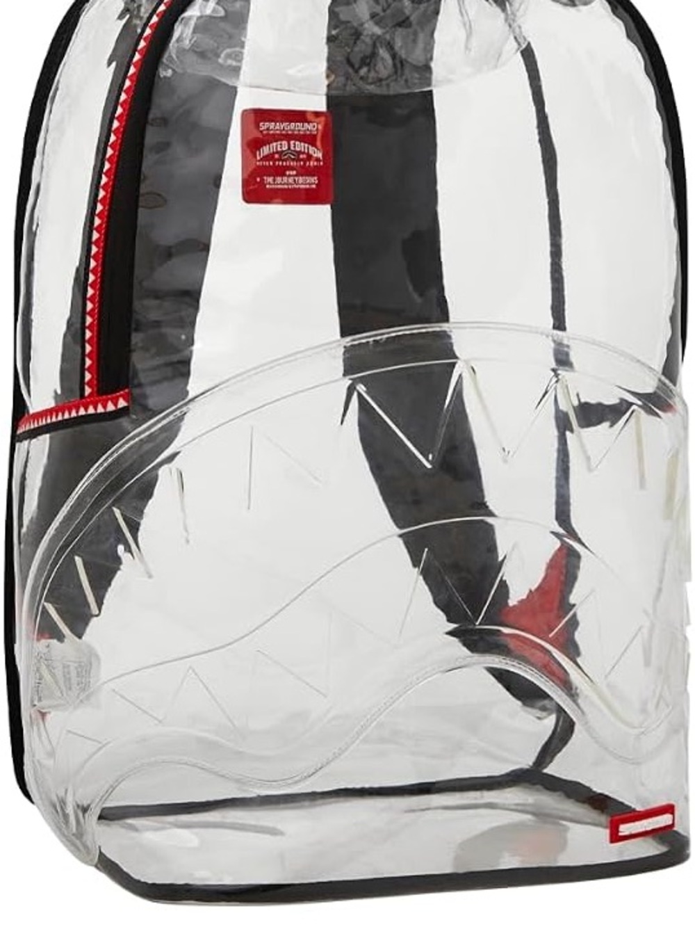 Sprayground 100% CLEAR BACKPACK - SHARK CENTRAL
